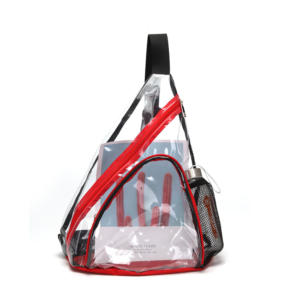 AUPET Clear TPU Sling Bag - Stadium Approved Clear Shoulder Crossbody Backpack for Women Men Perfect For Work Travel Stadium and